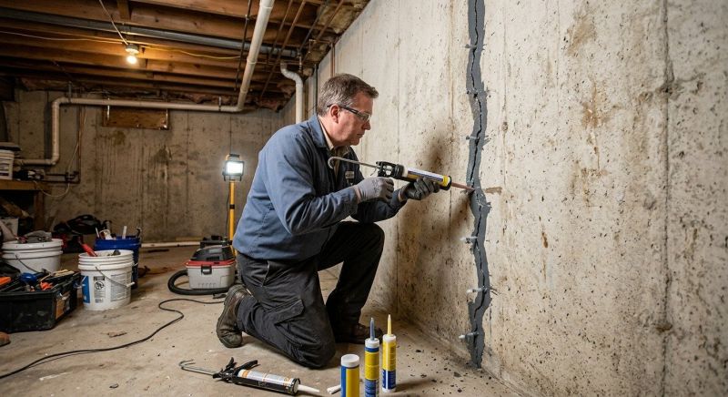 Basement Crack Repair in Beckley, WV