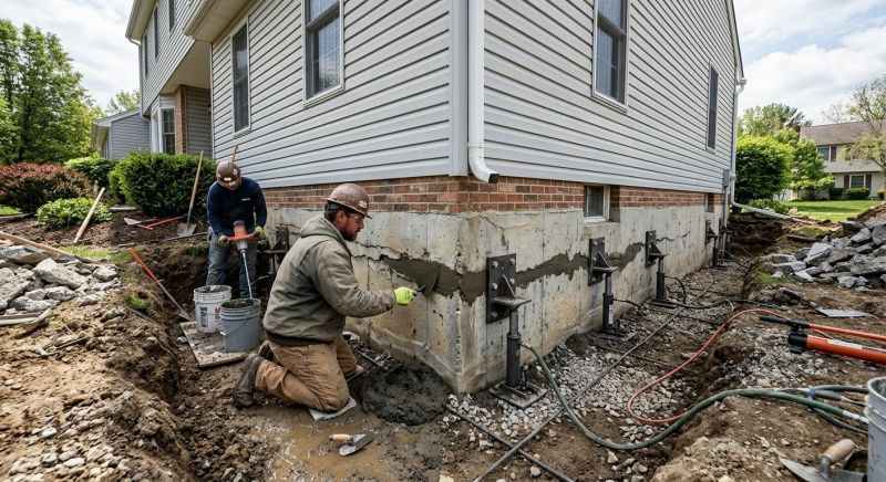 Basement Foundation Repair in Raleigh County, WV