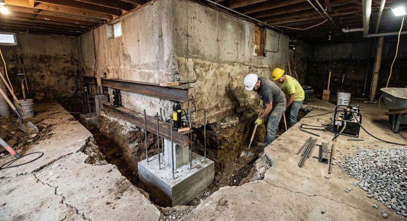 Basement Underpinning in Beckley, WV