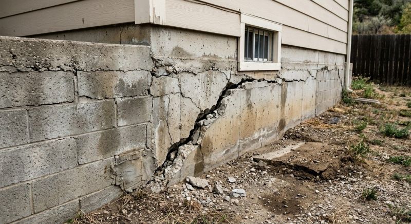 Cracked Foundation Repair in Fayetteville, WV