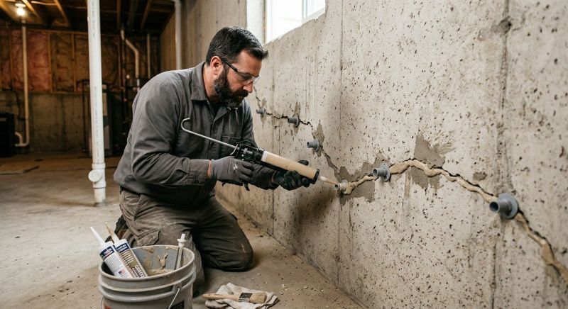 Cracked Foundation Repair in Hinton, WV