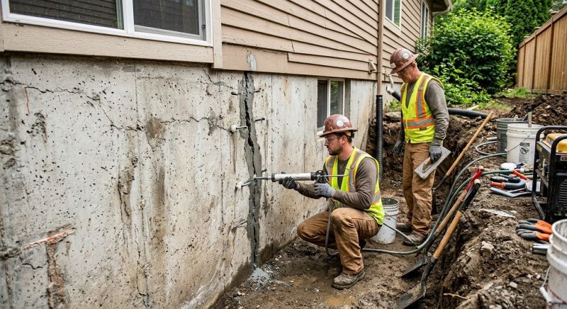 Cracked Foundation Repair in Pineville, WV