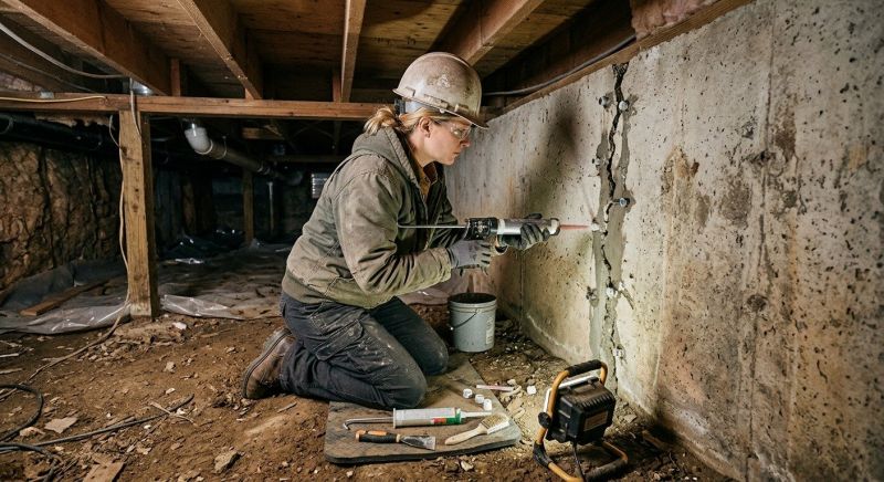 Crawlspace Foundation Repair in Pineville, WV