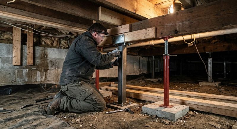 Crawlspace Structural Repair in Beckley, WV