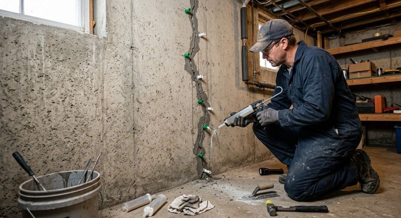 Foundation Crack Repair in Beckley, WV
