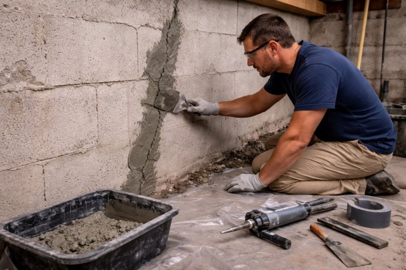 Foundation Crack Repair in Beckley, WV