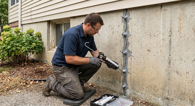 Foundation Crack Sealing in Beckley, WV