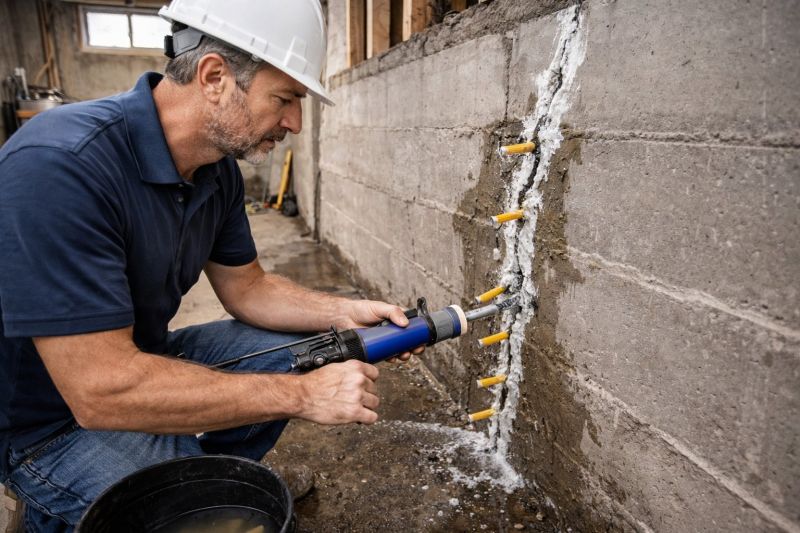Foundation Crack Sealing in Beckley, WV