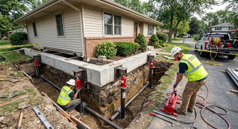 Foundation Jacking in Fayetteville, WV
