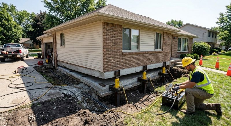 Foundation Lifting in Ansted, WV