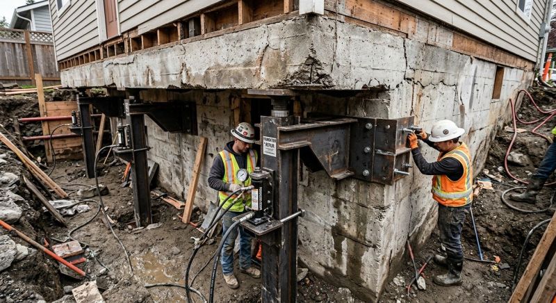 Foundation Lifting in Ansted, WV