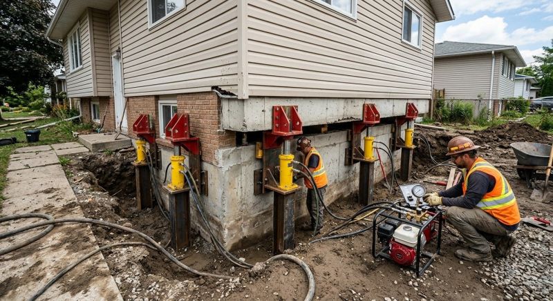 Foundation Lifting in Fayetteville, WV