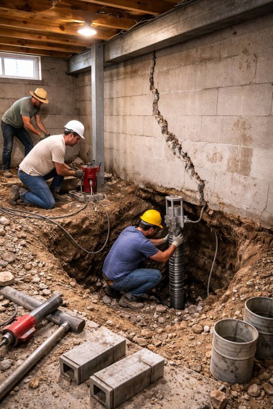 Foundation Structural Repair in Beaver, WV