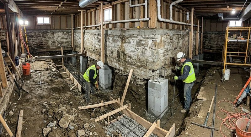 Foundation Underpinning in Beckley, WV