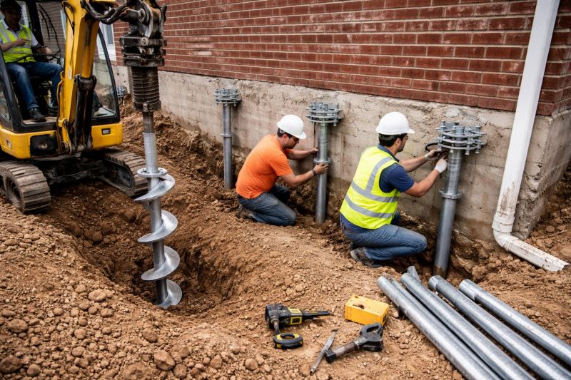 Helical Piers Installation in Beckley, WV