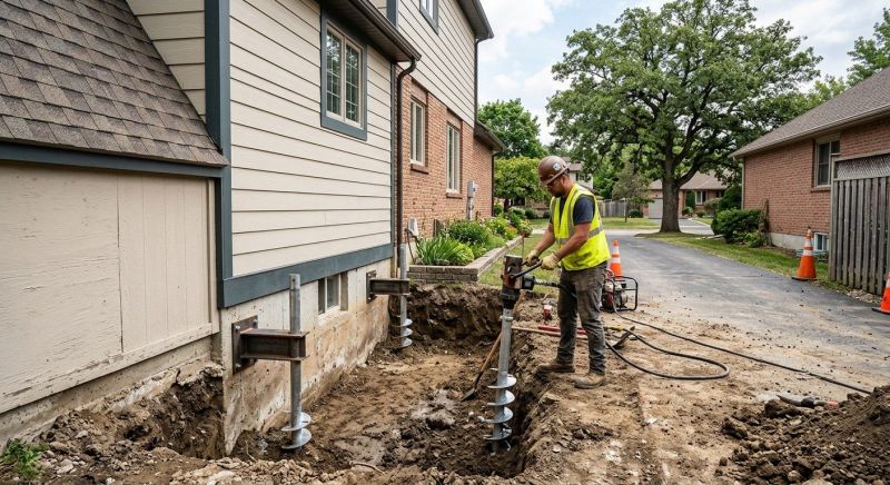 Helical Piers Installation in Beckley, WV