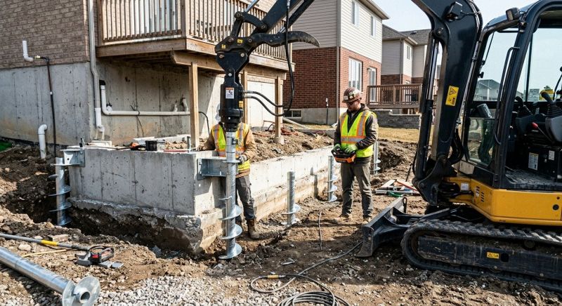 Helical Pile Installation in Beckley, WV