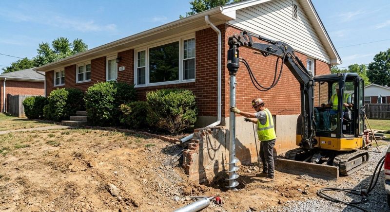 Helical Pile Installation in Beckley, WV