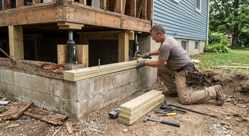 House Foundation Repair in Raleigh County, WV