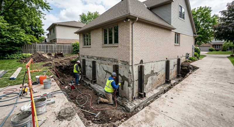 Sinking Foundation Repair in Fayetteville, WV