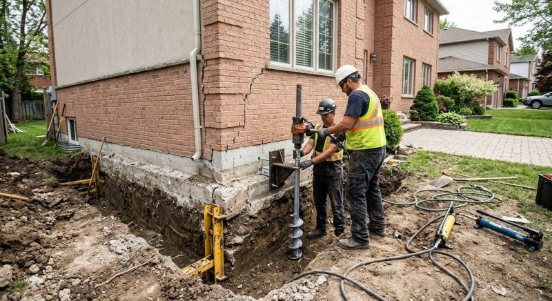 Sinking Foundation Repair in Hinton, WV