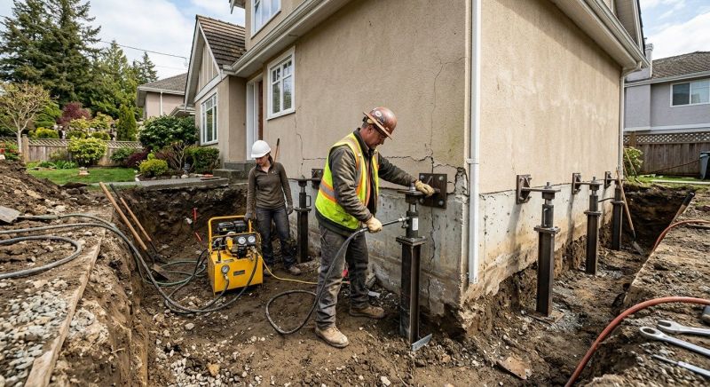 Sinking Foundation Repair in Beckley, WV