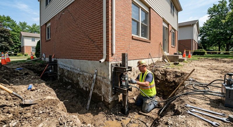 Sinking Foundation Repair in Beckley, WV
