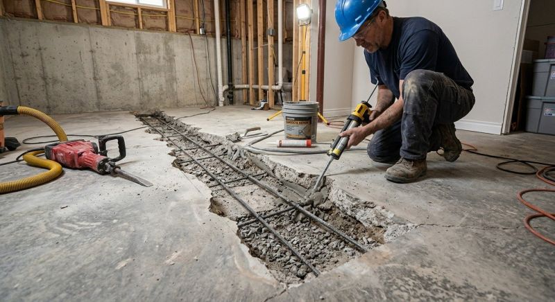 Slab Foundation Repair in Beckley, WV
